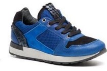 groot leren jongens sneakers blauw