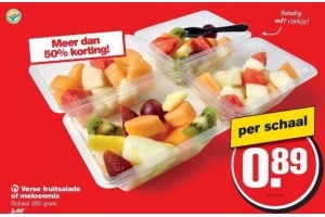 verse fruitsalade of meloenmix