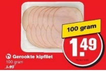 gerookte kipfilet