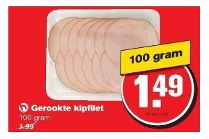 gerookte kipfilet