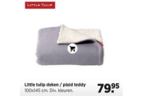 little tulip deken plaid teddy nu eur79 95