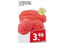 rundertartaar of tartaartjes