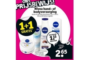 nivea hand of bodyverzorging