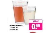 drinkglas ribbel