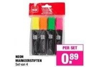 neon markeerstiften