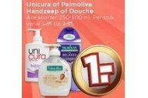 unicura of palmolive handzeep of douche