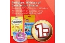 pedigree whiskas of catisfaction snacks