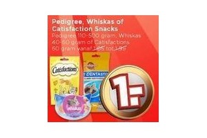 pedigree whiskas of catisfaction snacks