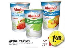 almhof yoghurt
