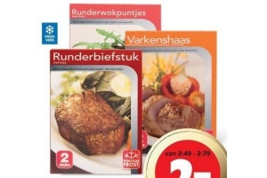 divers vlees uit de diepvries