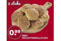 mini vruchtenbolletjes