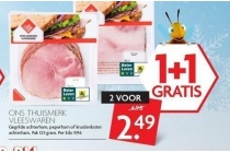 gegrilde achterham peperham of kruidenboter achterham