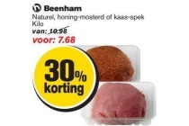 beenham naturel honing mosterd of kaas spek