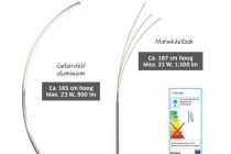 livarno lux staande led booglamp