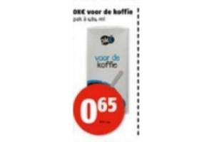 okeur voor de koffie
