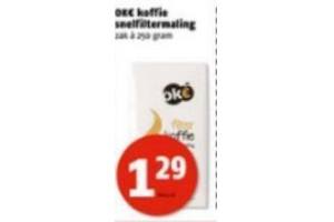 okeur koffie snelfiltermaling