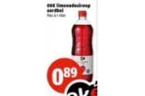 okeur limonadesiroop aardbei