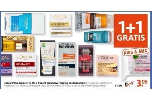 l oreal paris garnier en men expert gezichtsverzorging en deodorant