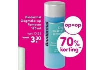 biodermal oogmake up remover 125 ml