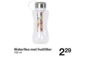 waterfles met fruitfilter