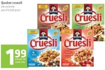 quaker cruesli