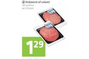 snijworst of salami