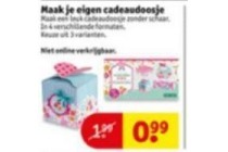 maak je eigen cadeaudoosje