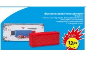 bleutooth speaker met subwoofer