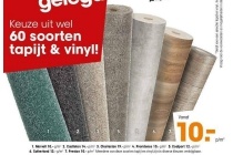 diverse soorten tapijt en vinyl