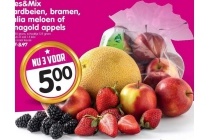 kies en mix aardbeien bramen galia meloen of jonagold appels