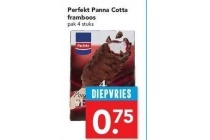 perfekt panna cotta framboos