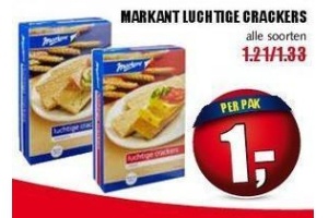 markant luchtige crackers