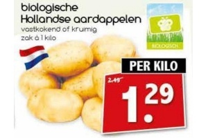 biologische hollandse aardappelen