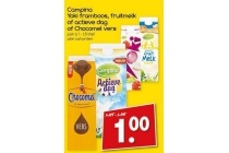 campina yoki framboos fruitmelk of actieve dag of chocomel vers