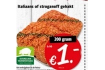 italiaans of stroganoff gehakt