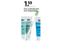 etos tandenborstel met tongreiniger