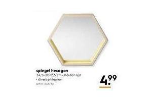 flexibel Dusver ontgrendelen Spiegel hexagon 4,99 - Beste.nl