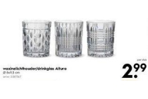 waxinelichthouder drinkglas altura