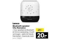 lenco bluetooth speaker city romance nu eur20
