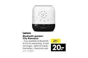 lenco bluetooth speaker city romance nu eur20