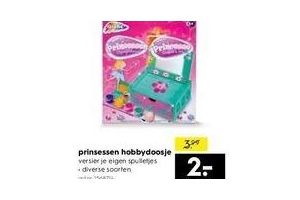 prinsessen hobbydoosje nu eur2 per stuk