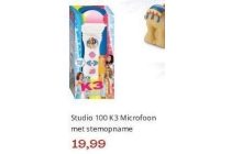 studio 100 k3 microfoon met stemopname