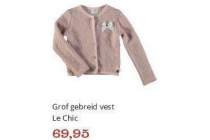 grof gebreid vest le chic