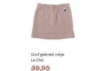 grof gebreid rokje le chic