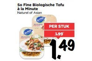 so fine biologische tofu a la minute