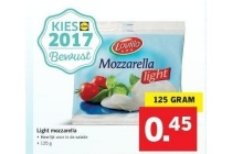 light mozzarella