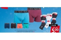 australian boxershort of bikersokken