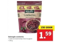 gedroogde cranberries