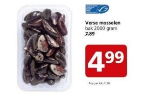 verse mosselen
