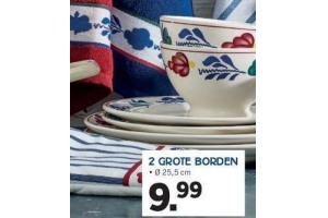 2 grote borden